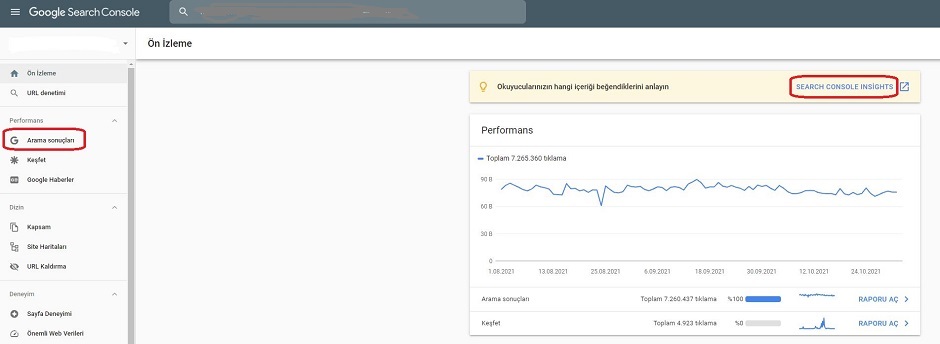Google Search Console Özellikleri