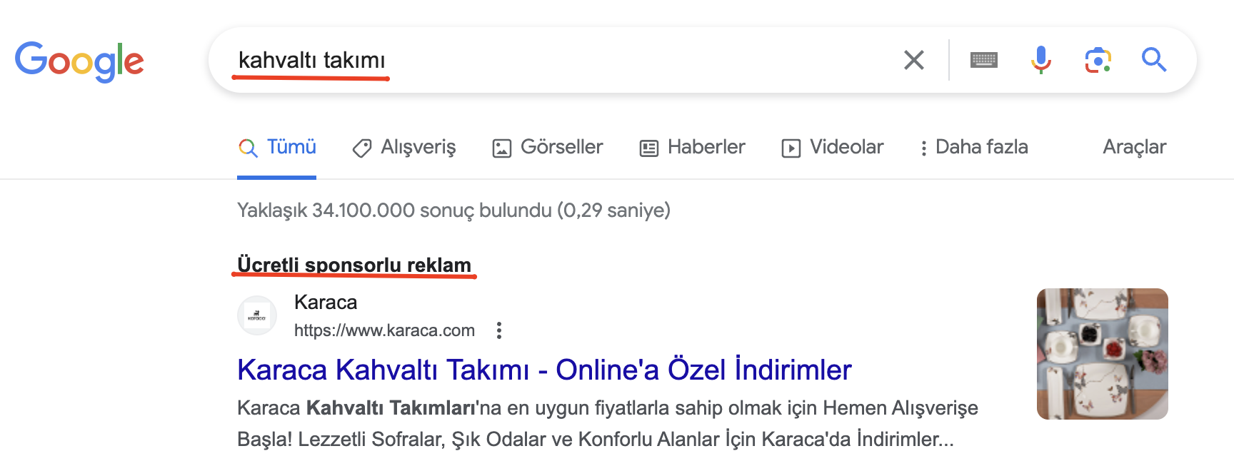 Google CTR ölçümleme