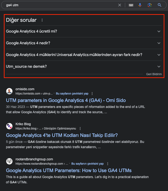Diğer Sorular