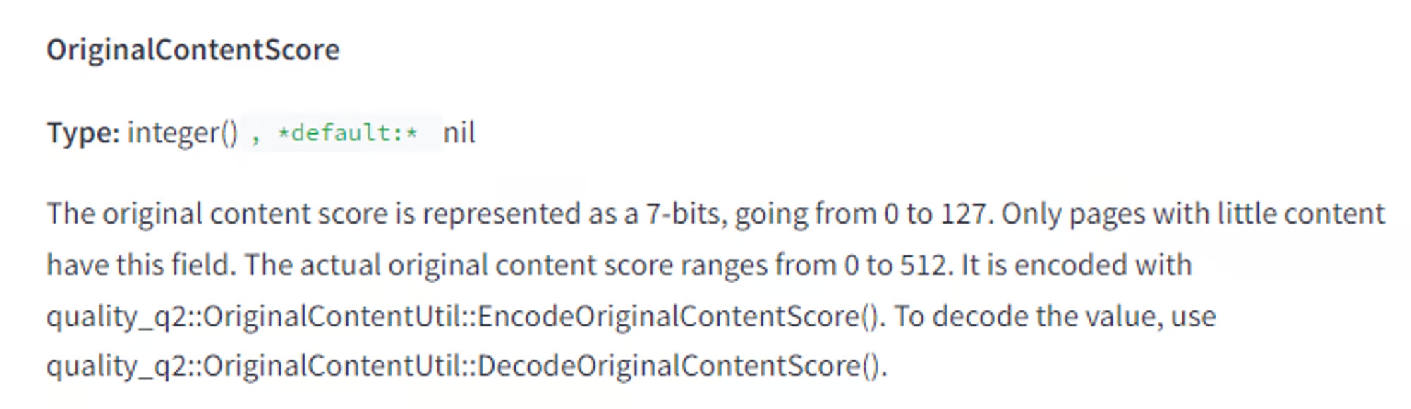 Google Algoritma Sızıntısı - OriginalContentScore
